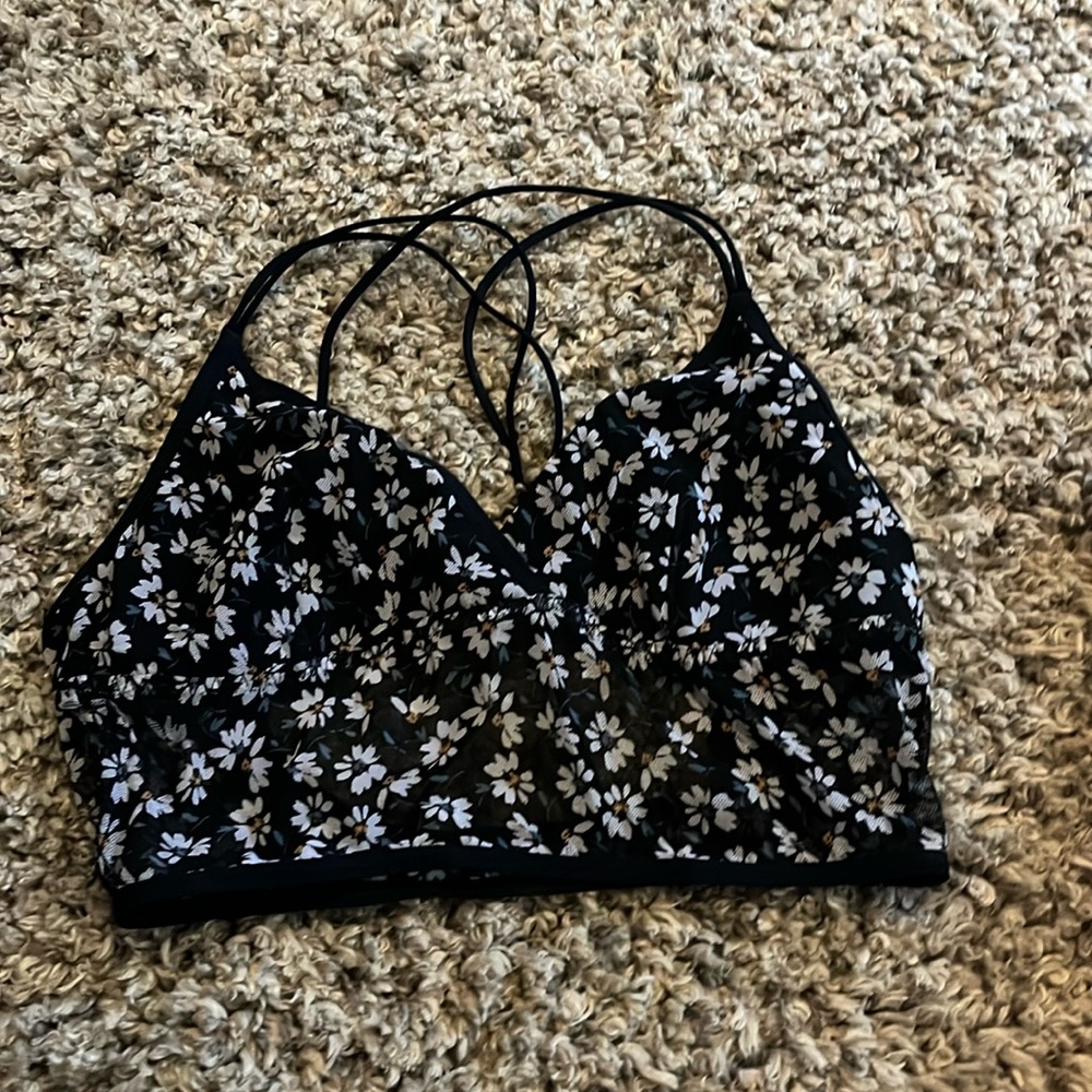 Bra with flowers